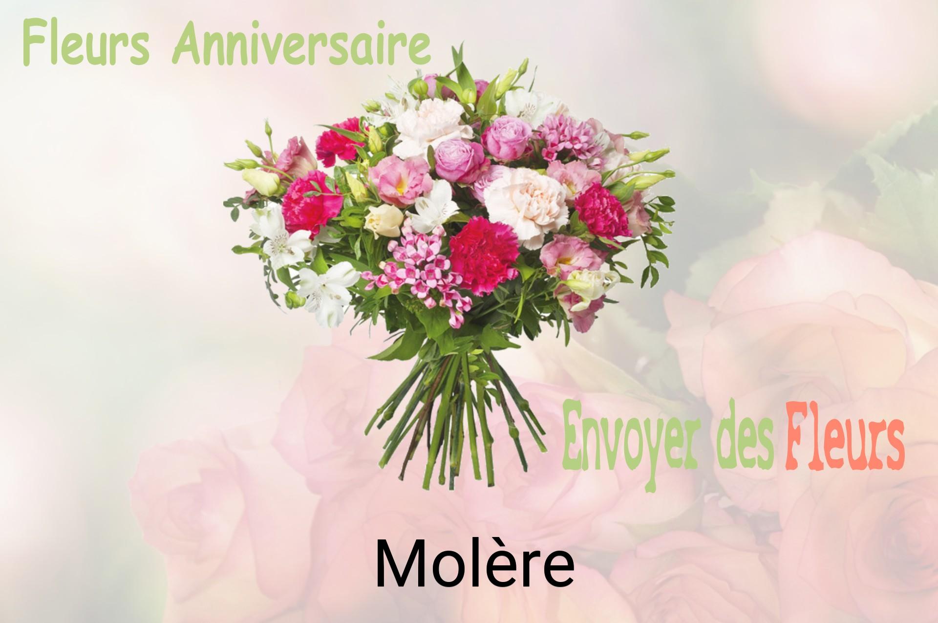 Bouquet de fleurs d’anniversaire livré à Molère